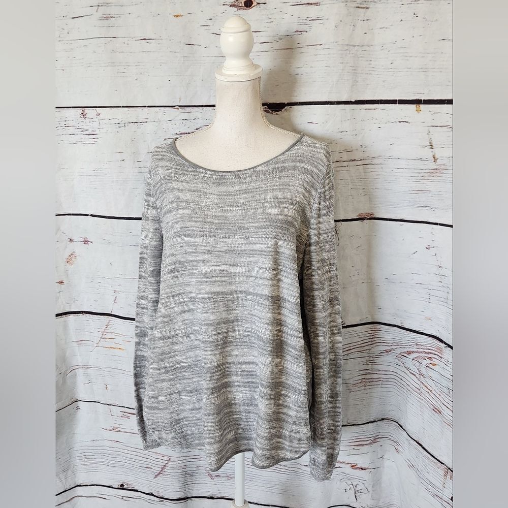 Eileen Fisher Organic Linen & Cotton Blend Knit Tunic Size Large